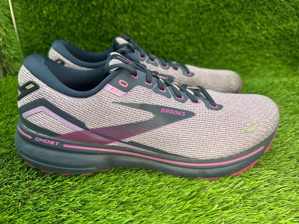 Brooks Ghost 15 1203801B592 Athletic Shoes Women's 12 Purple Mesh Running Sports